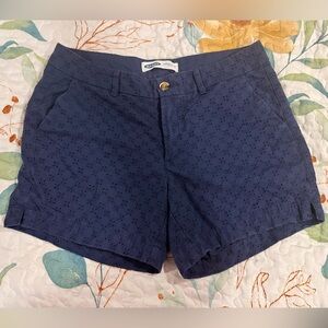 Old Navy Eyelet Navy Blue Shorts- Women’s- Size 8